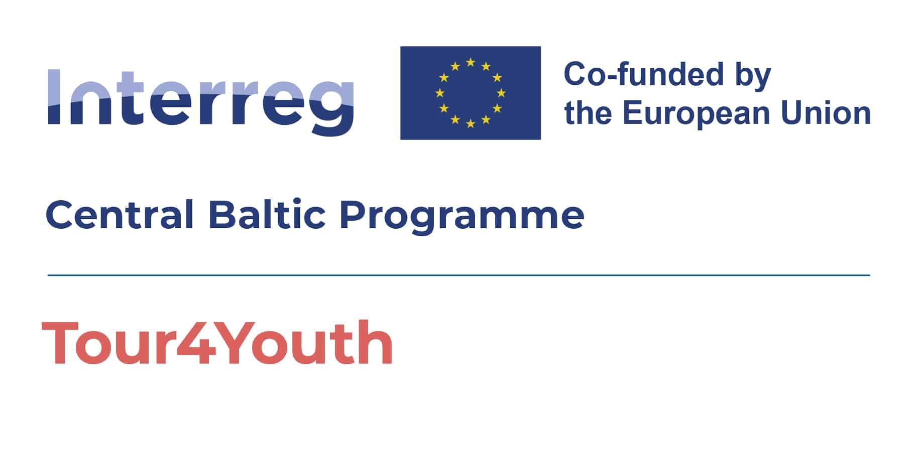 Logo: Tour4Youth project. Co-funded by the European Union Central Baltic Programme.
