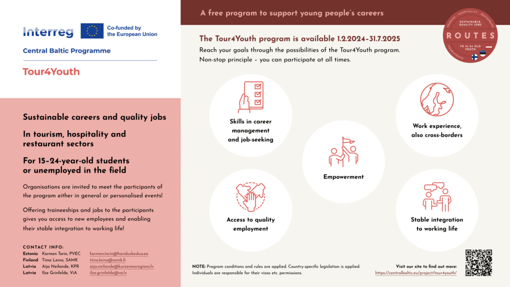 Infograph about Tour4Youth project